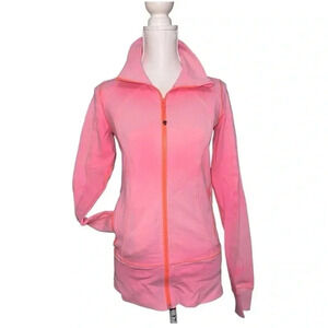 220 Lululemon Womens Pale Pink Nulu  Full Zip Track Jacket